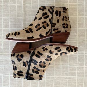 Brand new without tags Boden Leopard Print Calf Hair booties - size EU42.